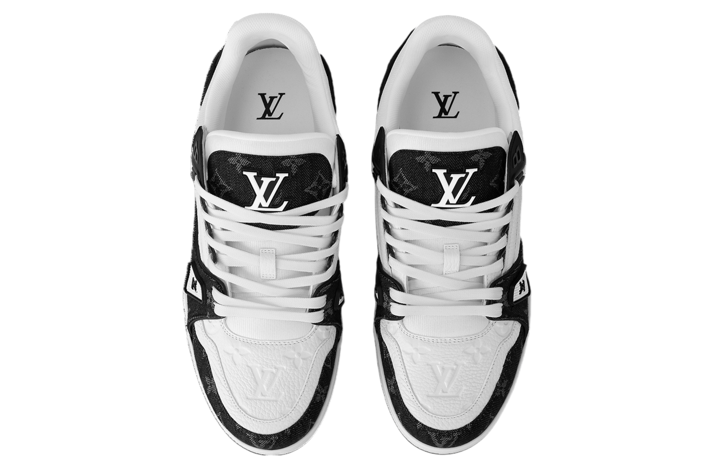 Louis Vuitton LV Trainer White / Black Denim