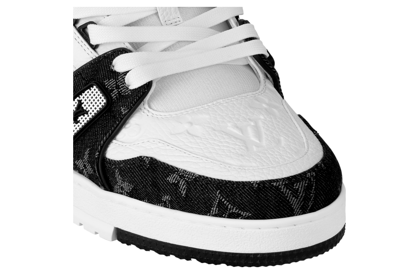 Louis Vuitton LV Trainer White / Black Denim