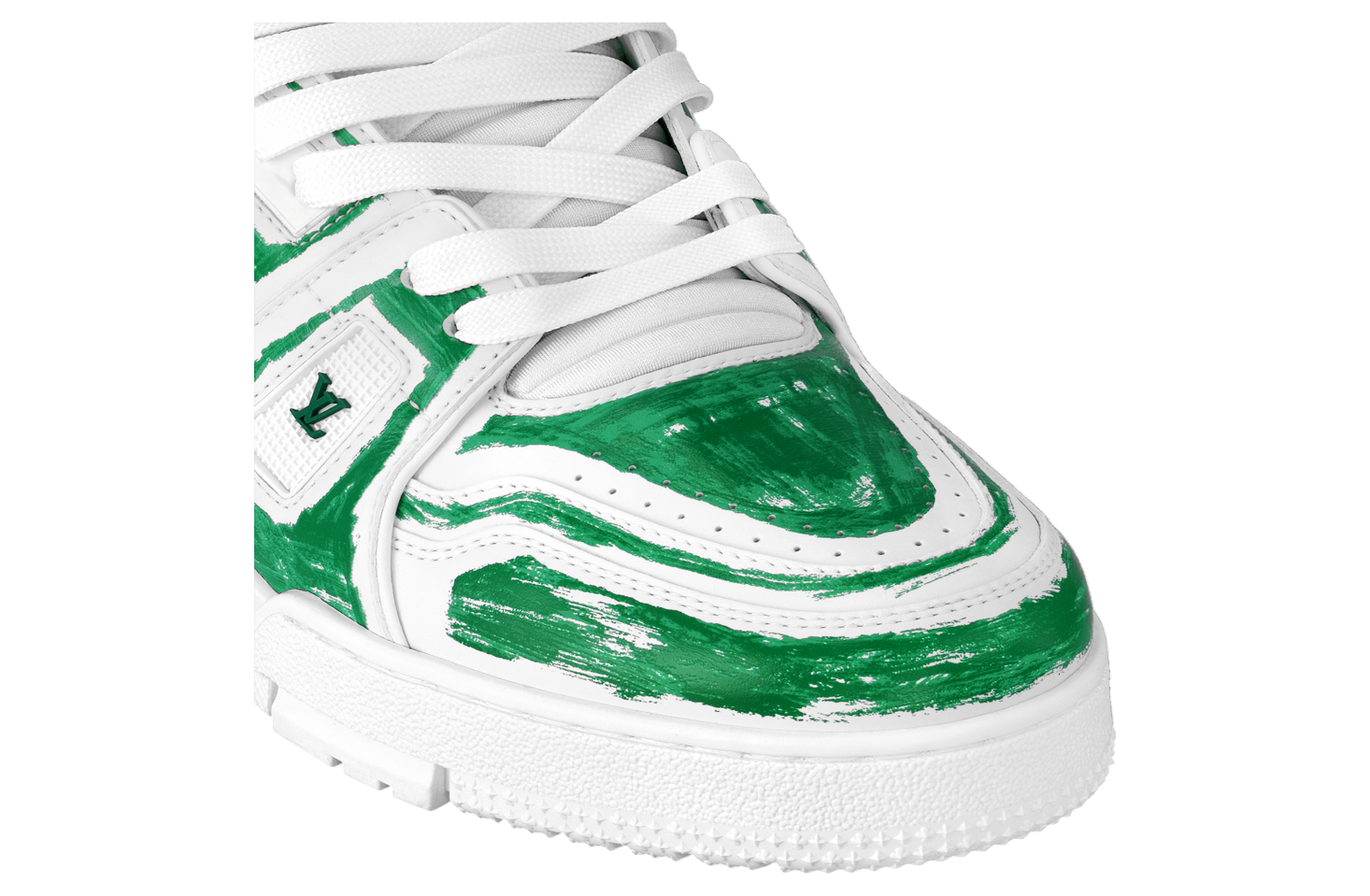 Louis Vuitton LV Trainer White Green Colored