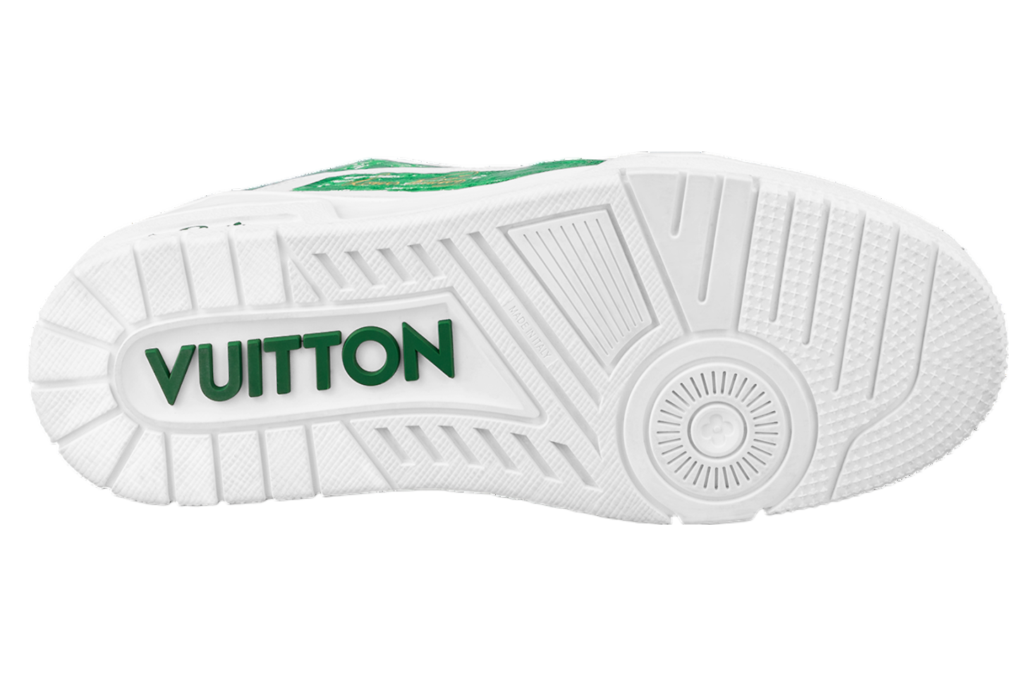 Louis Vuitton LV Trainer White Green Colored