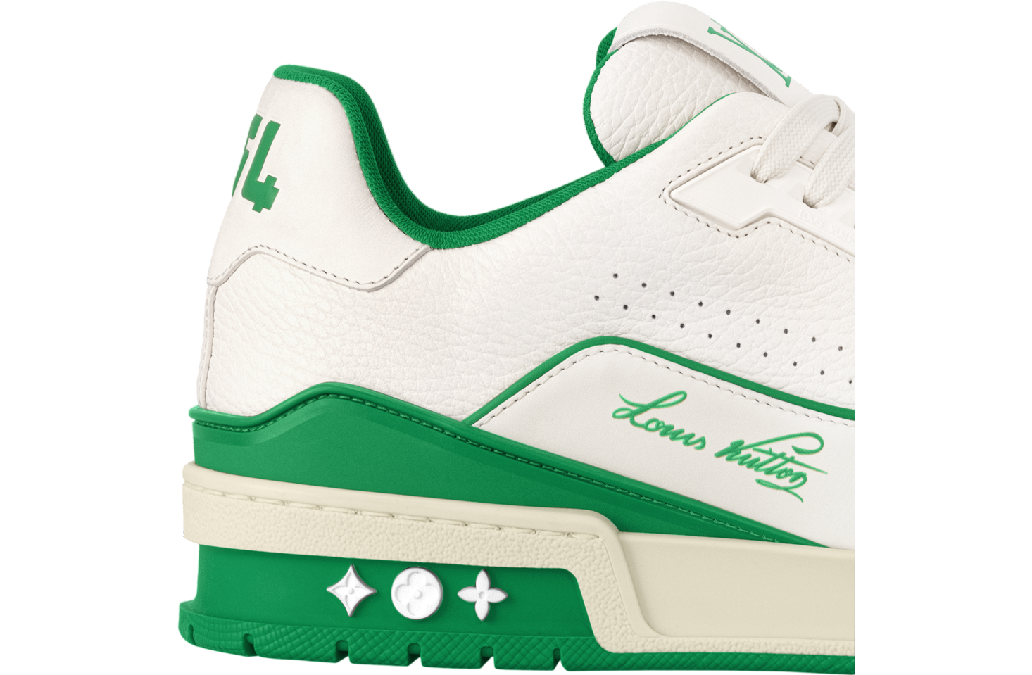 Louis Vuitton LV Trainer White / Green / Grey