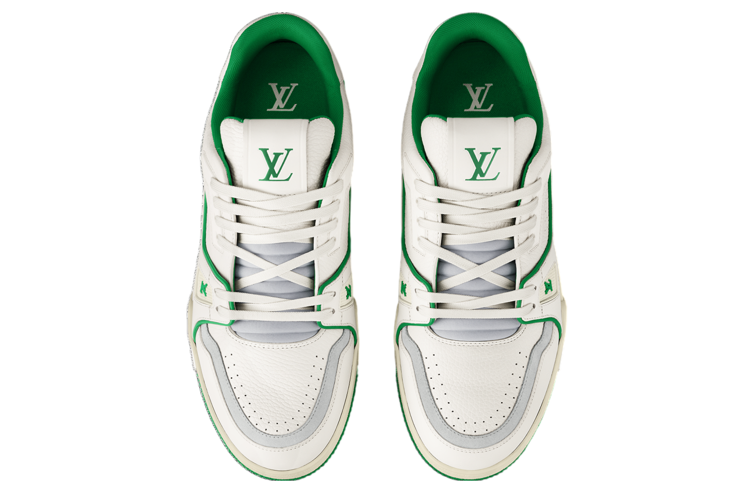 Louis Vuitton LV Trainer White / Green / Grey