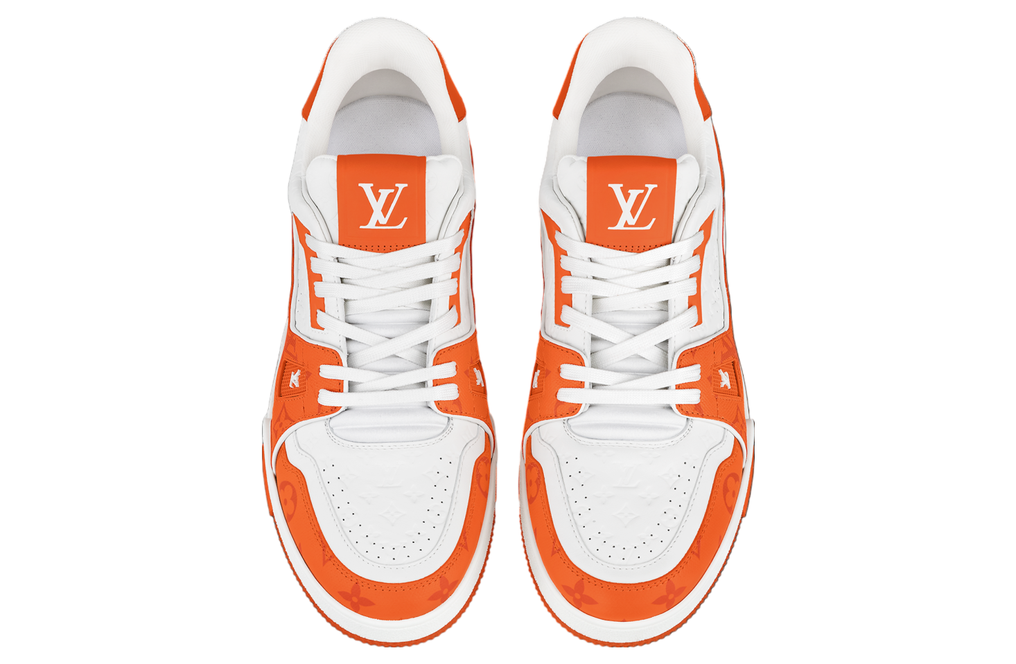 Louis Vuitton LV Trainer White / Orange #54