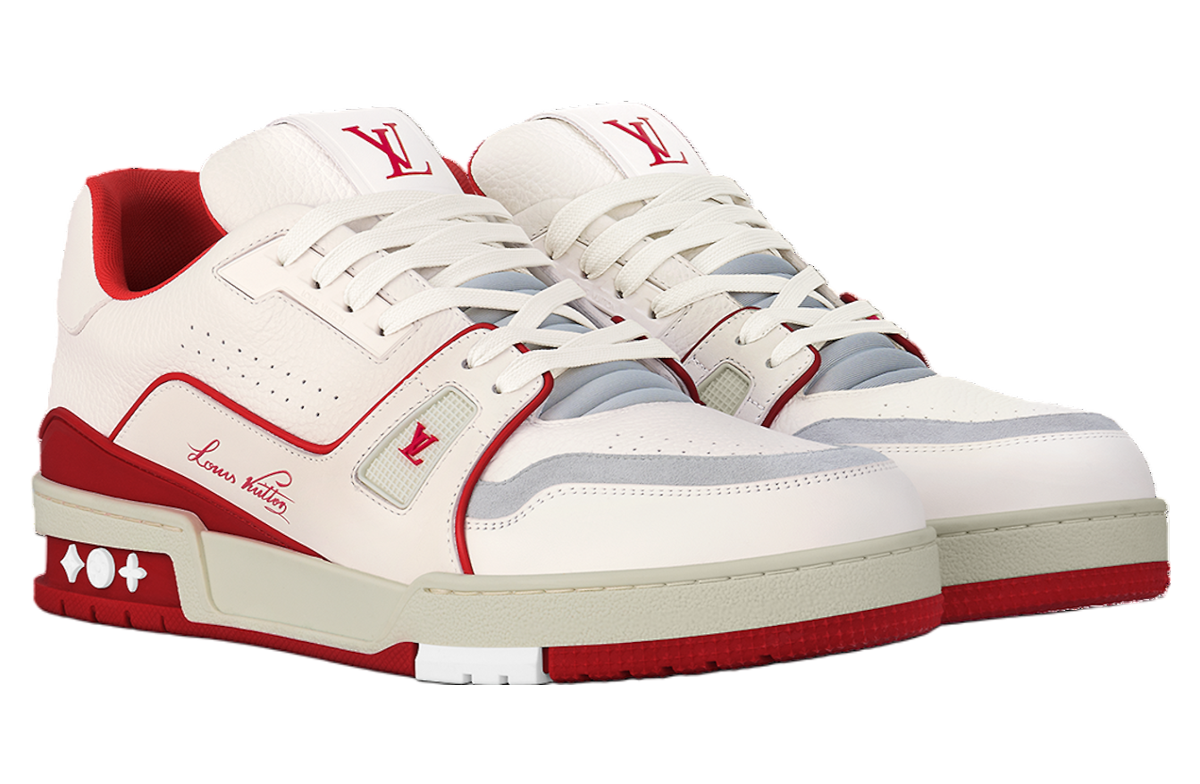 Louis Vuitton LV Trainer White / Red / Grey