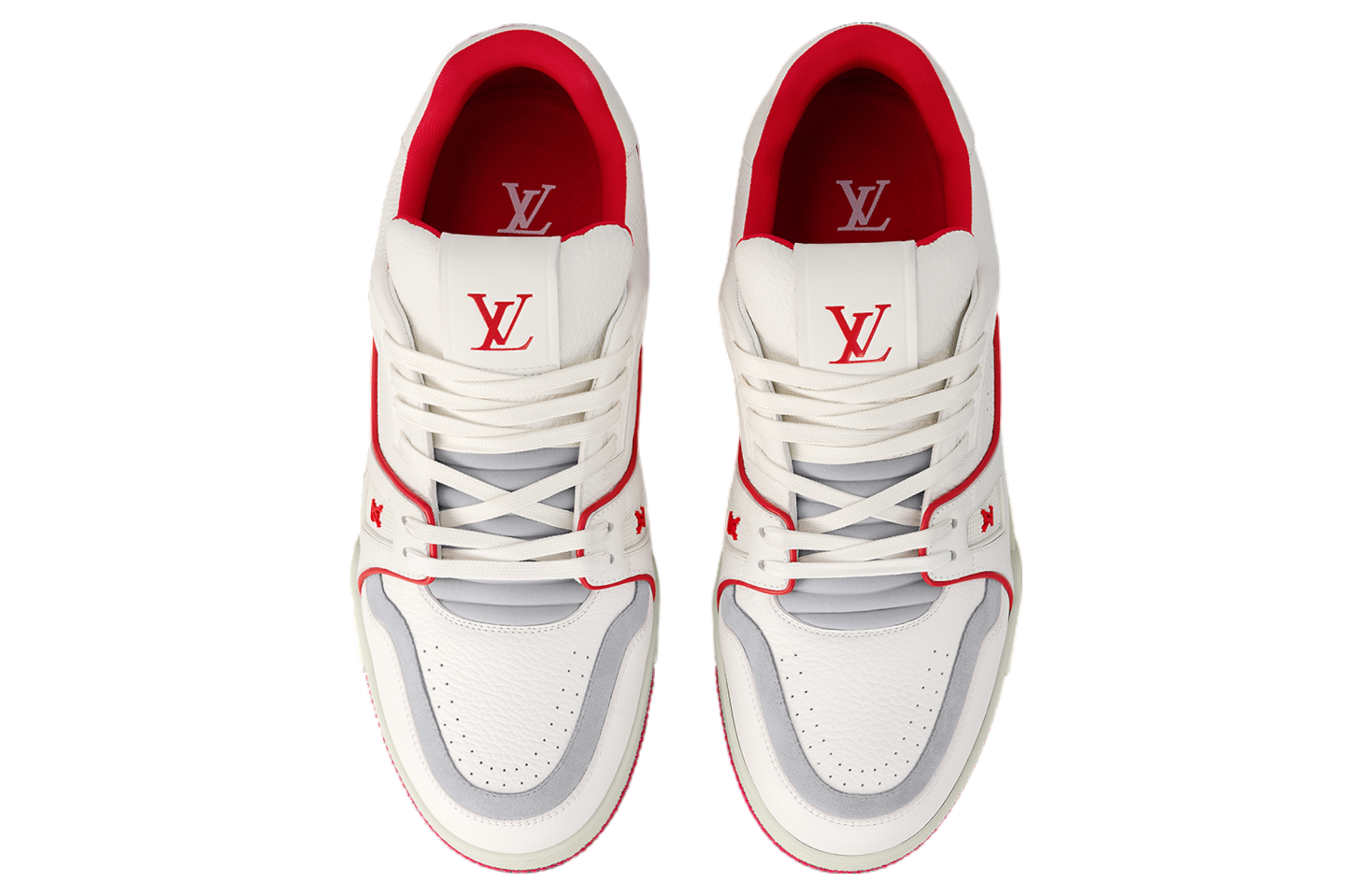 Louis Vuitton LV Trainer White / Red / Grey