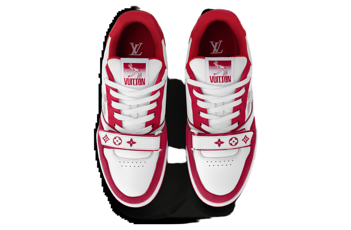 Louis Vuitton LV Trainer White / Red (Monogram Denim)