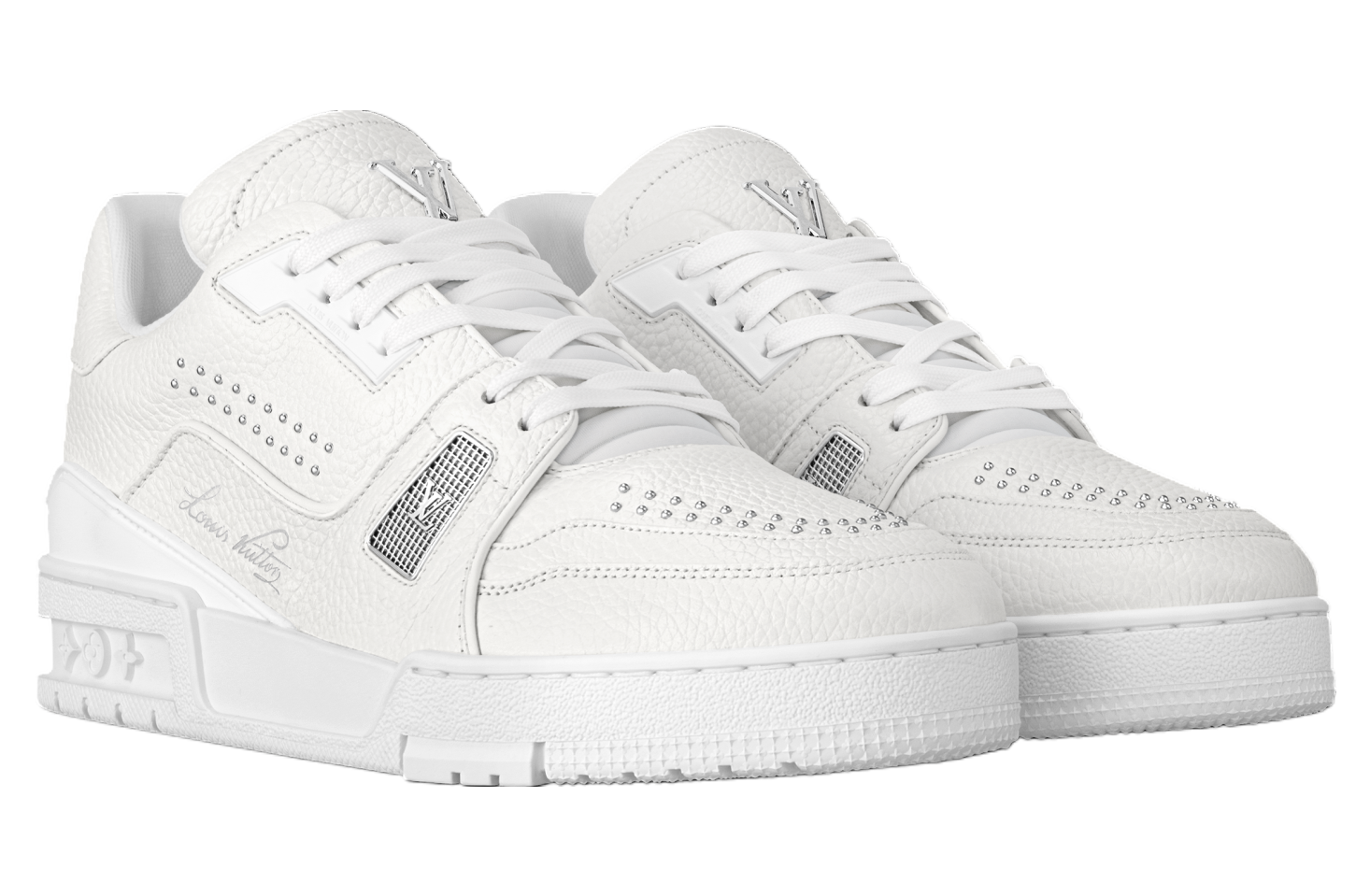 Louis Vuitton LV Trainer White / Silver (Studs)