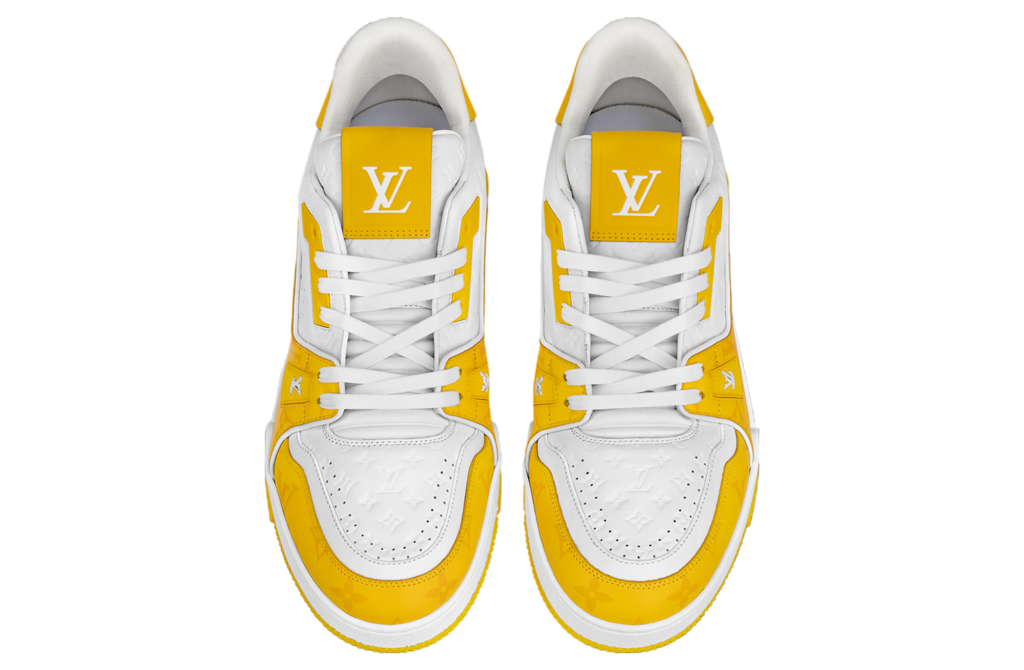 Louis Vuitton LV Trainer White / Yellow #54