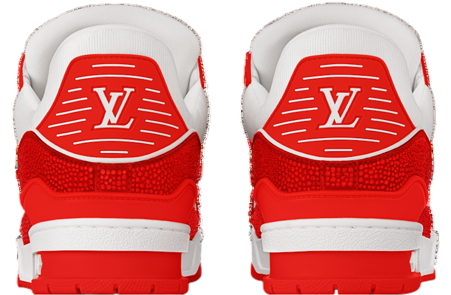 Louis Vuitton LV Trainer WMNS White / Red Swarovski