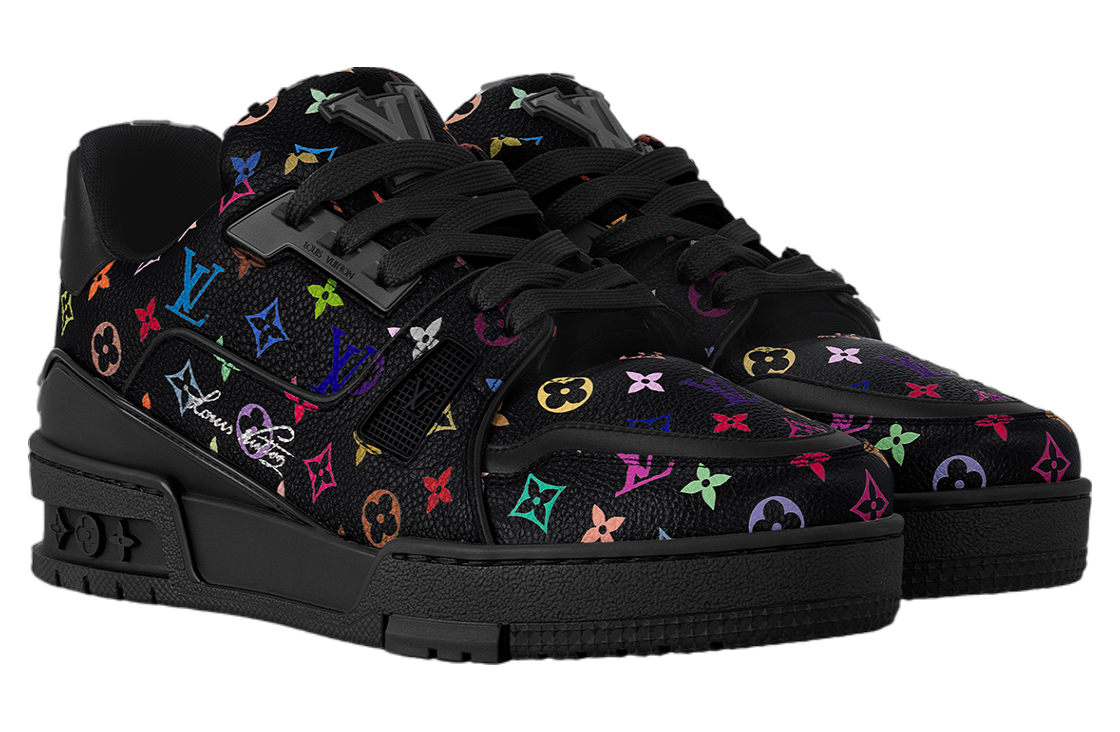 Louis Vuitton LV x TM LV Trainer Black / Murakami Collection