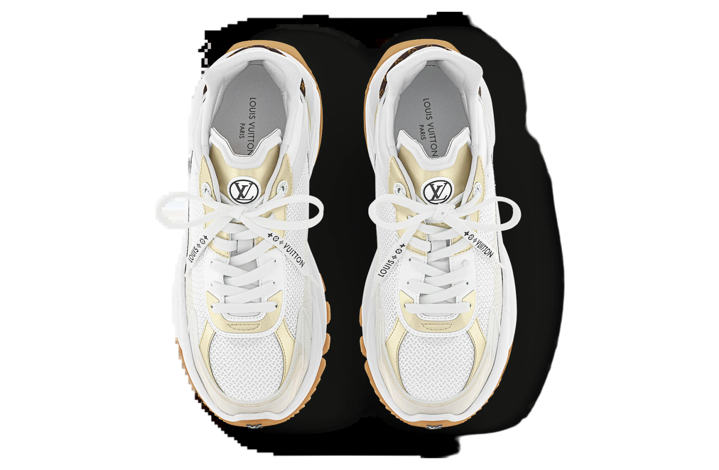 Louis Vuitton Run 55 WMNS White / Gold / Gum