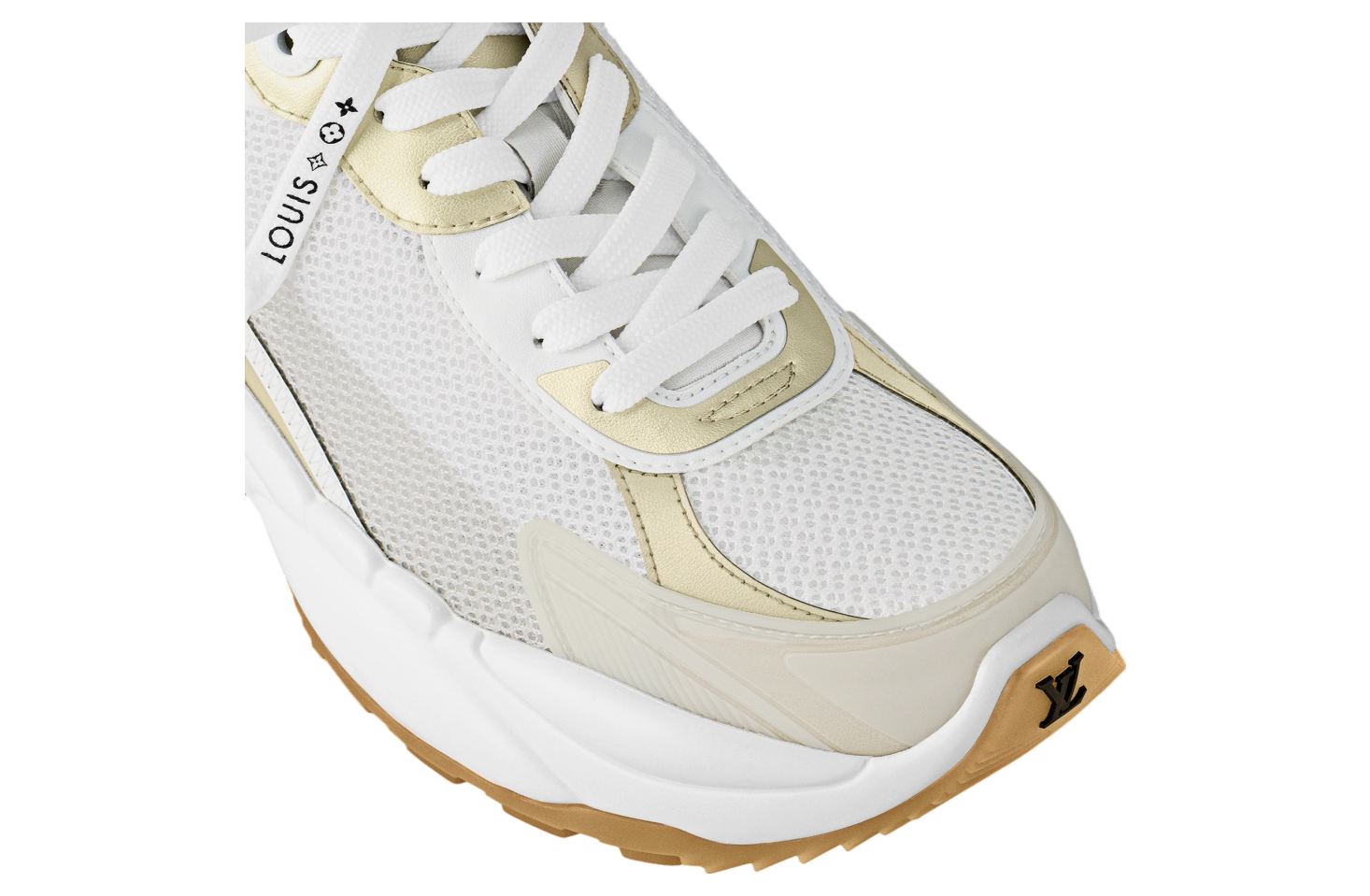 Louis Vuitton Run 55 WMNS White / Gold / Gum