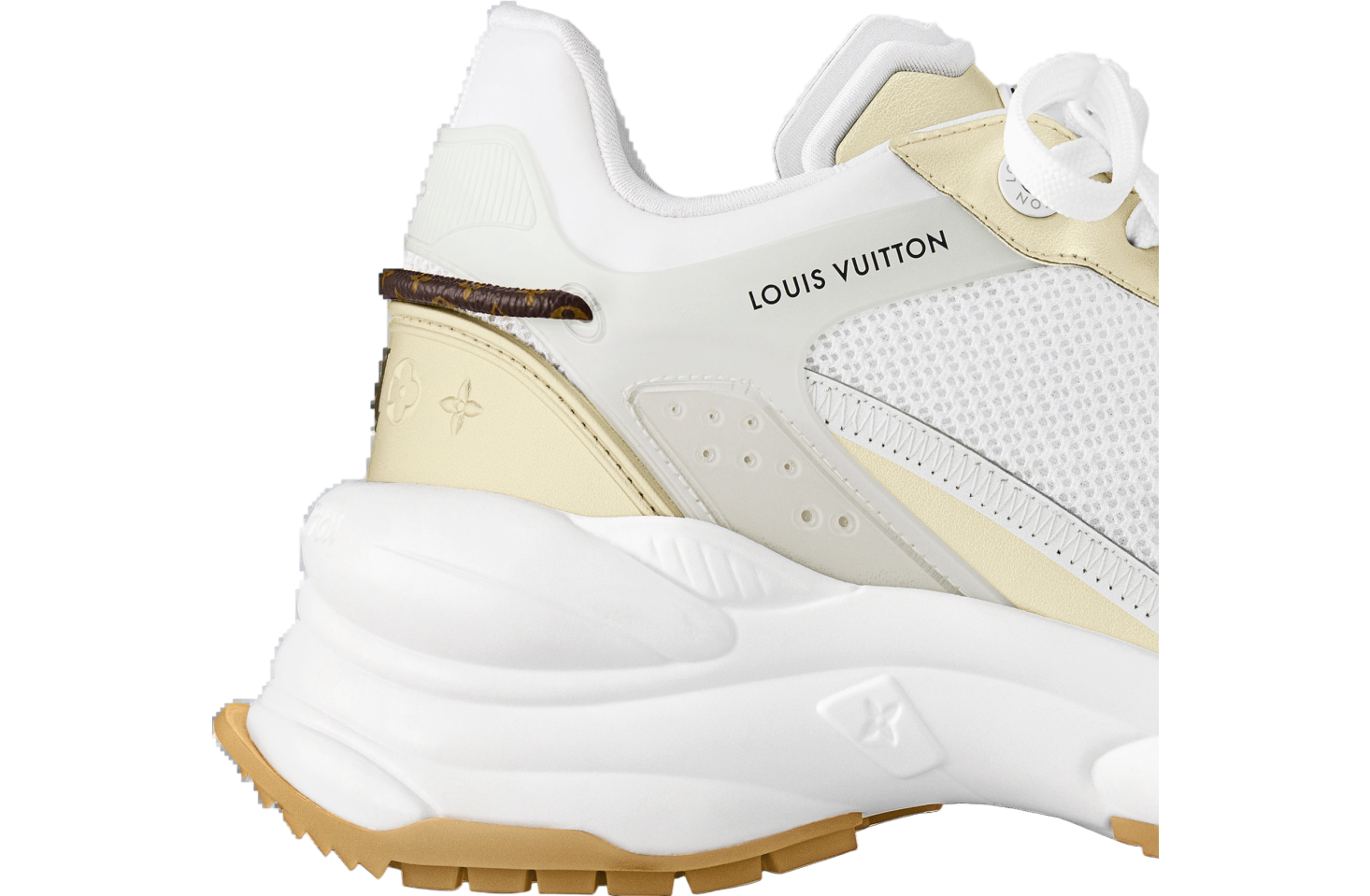 Louis Vuitton Run 55 WMNS White / Gold / Gum