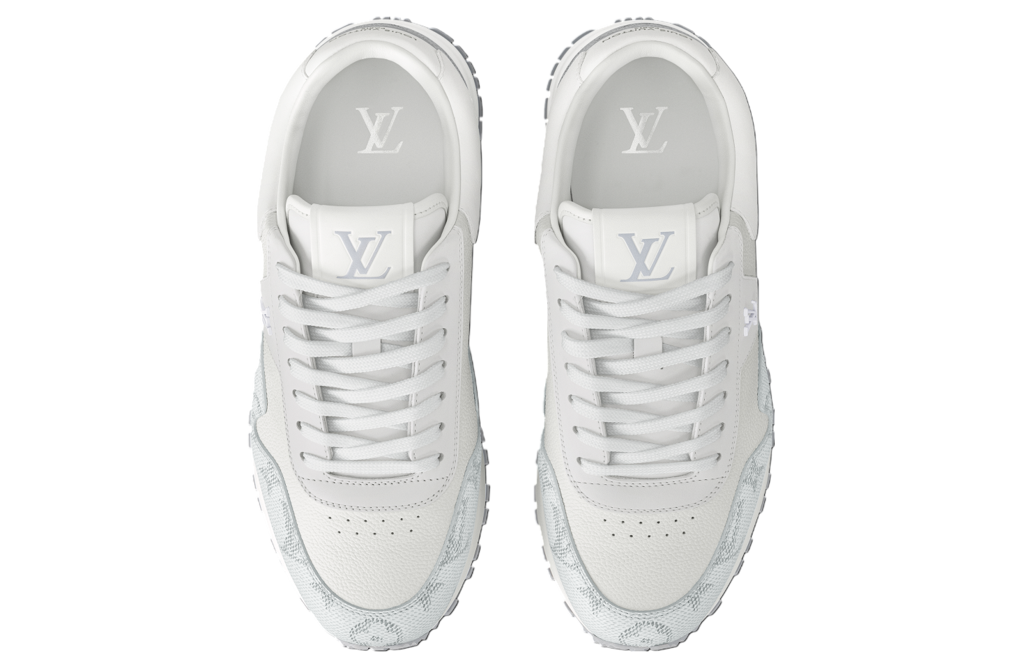 Louis Vuitton Run Away White / Grey Monogram Leather