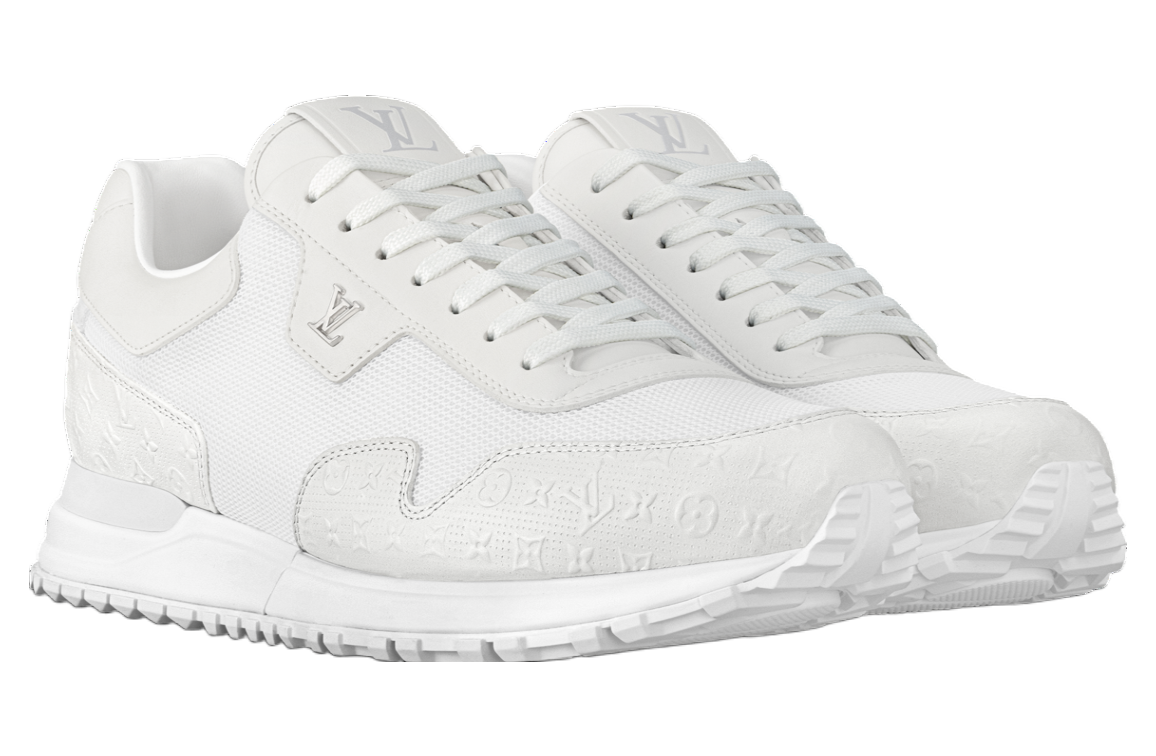 Louis Vuitton Run Away White / Monogram-perforated Calf Leather