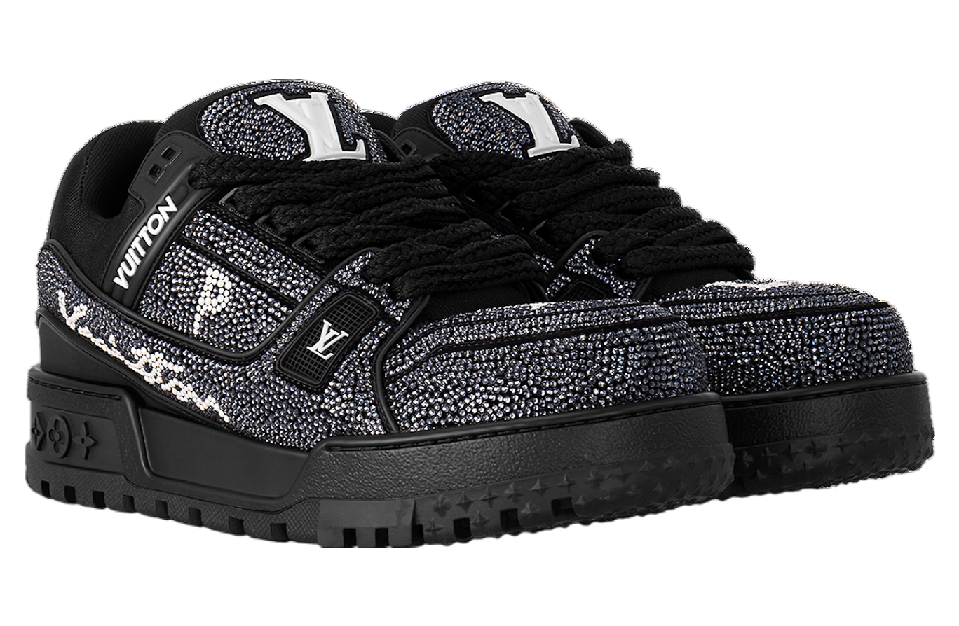 Louis Vuitton x Pharrell Williams LV Trainer Maxi Black / Swarovski