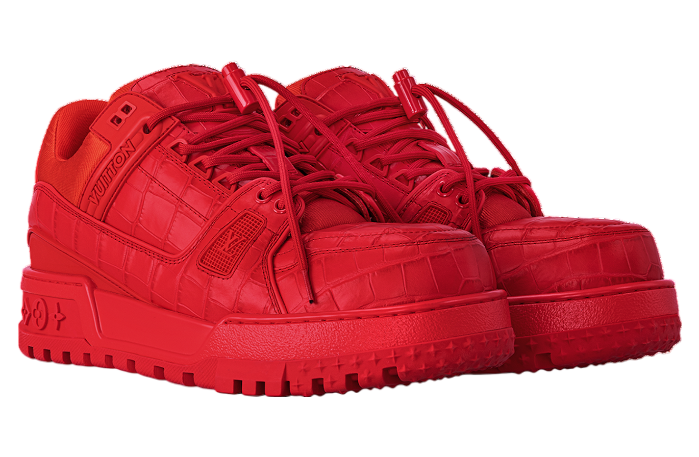 Louis Vuitton x Pharrell Williams LV Trainer Maxi Red / Alligator