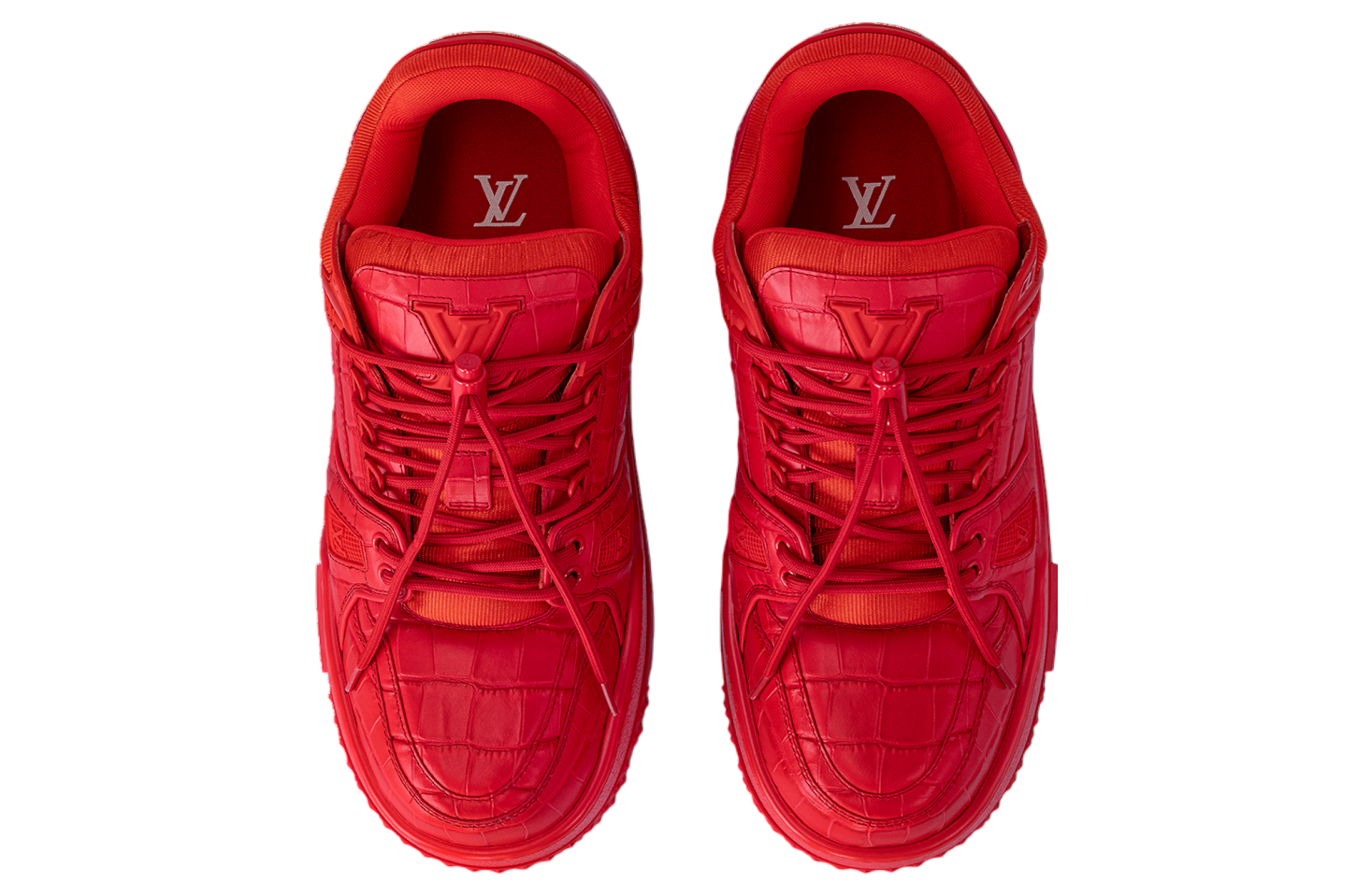 Louis Vuitton x Pharrell Williams LV Trainer Maxi Red / Alligator