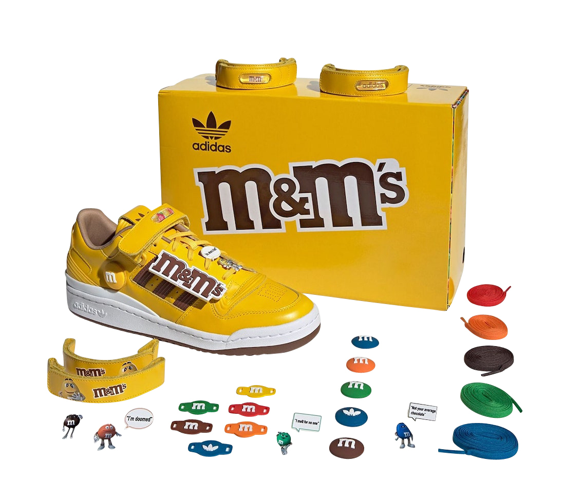 M&M’s x adidas Forum 84 Low Yellow Brown GY1179