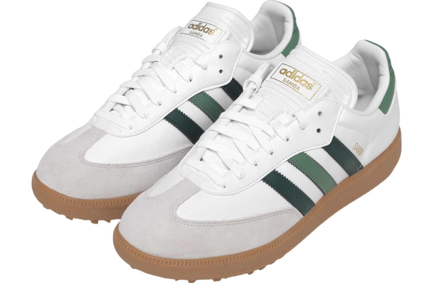 Malbon x Adidas Samba Golf White / Core Green