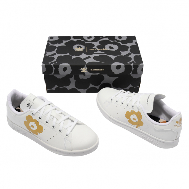 Marimekko x adidas Stan Smith GS White Gold - KicksOnFire