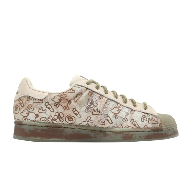 Melting Sadness X adidas Superstar Allover Graphics Clear Brown - Oct 2022 - H06343