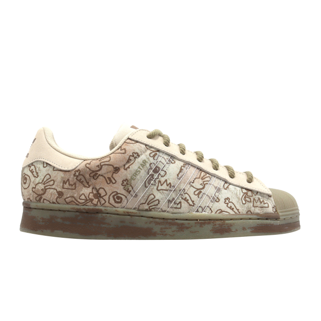 Melting Sadness X adidas Superstar Allover Graphics Clear Brown - Oct 2022 - H06343