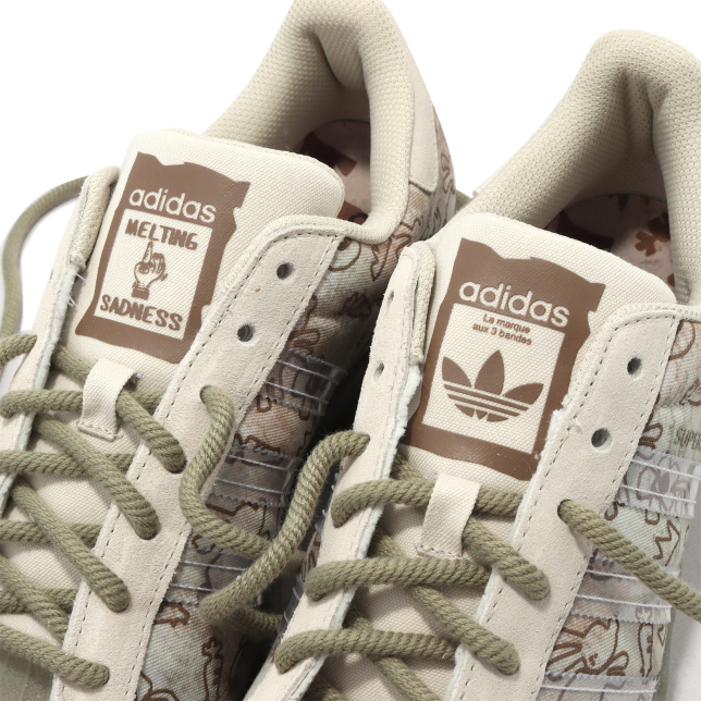 Melting Sadness X adidas Superstar Allover Graphics Clear Brown