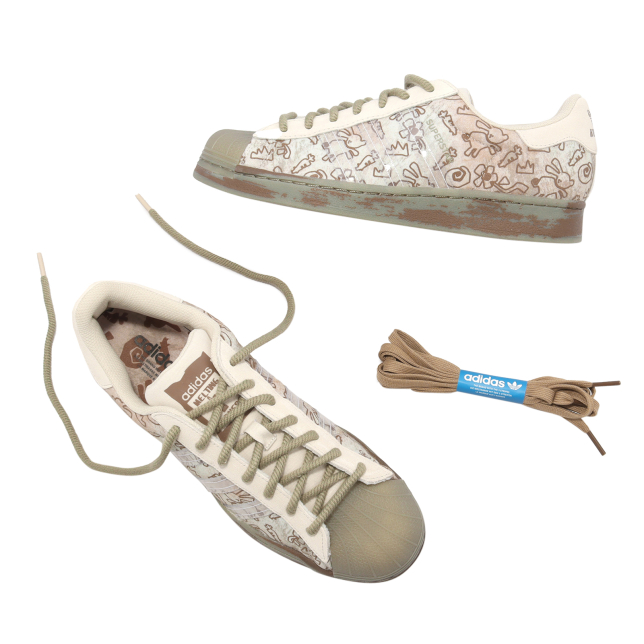 Melting Sadness X adidas Superstar Allover Graphics Clear Brown