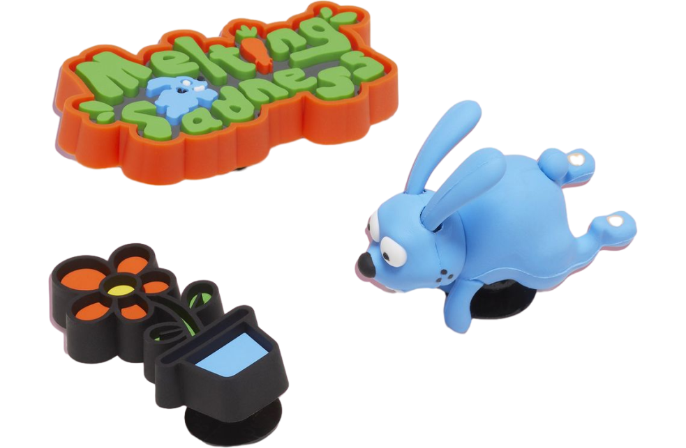 Melting Sadness x Crocs Classic Clog Plush Bunny Blue