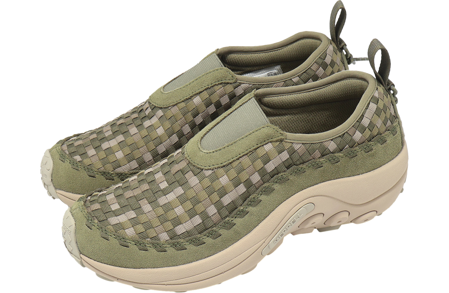 Merrell 1TRL Jungle Moc EVO Woven SE スリッポン Drab 緑系 Merrell Jungle Moc EVO Woven SE 1TRL Drab - Apr 2025