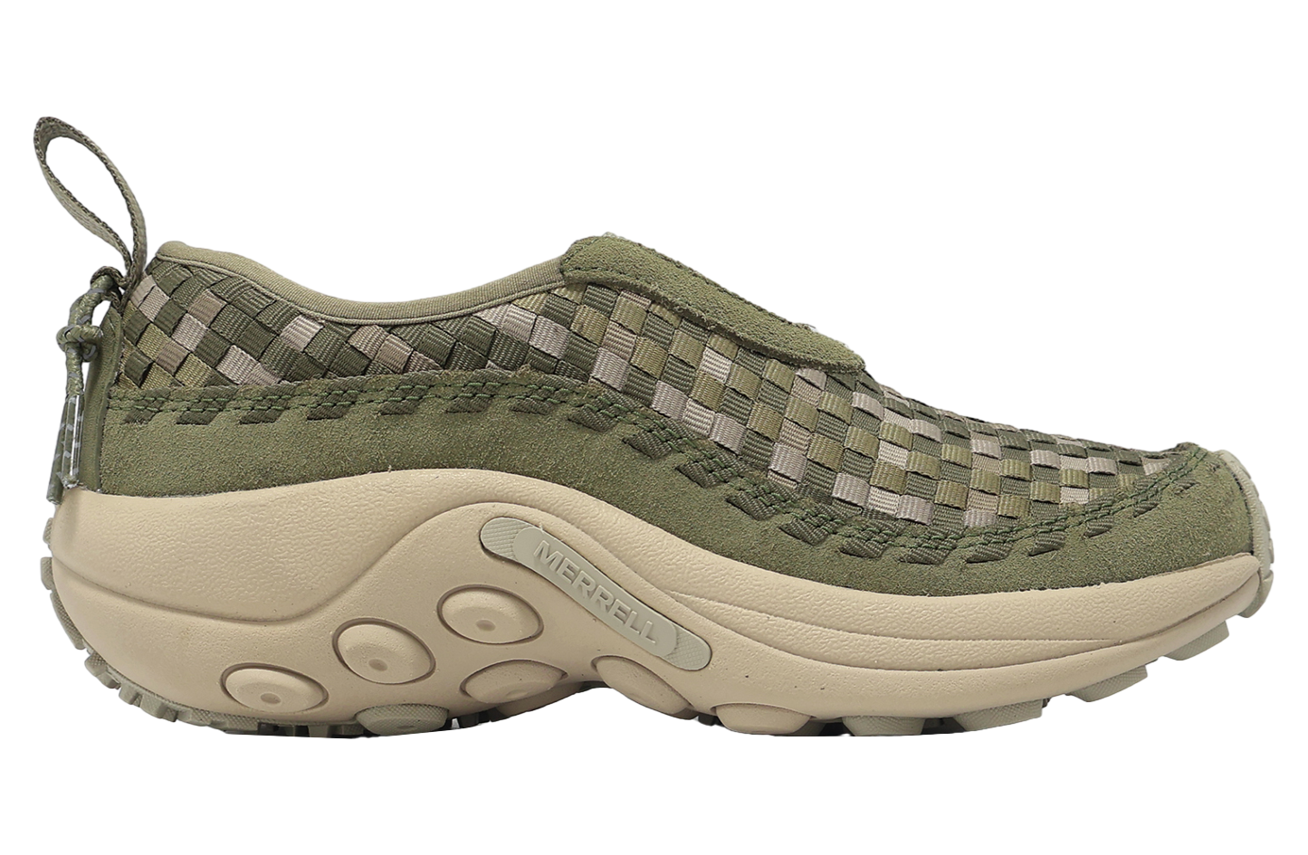 Merrell 1TRL Jungle Moc EVO Woven SE スリッポン Drab 緑系 Merrell Jungle Moc EVO Woven SE 1TRL WMNS Drab - Apr 2025