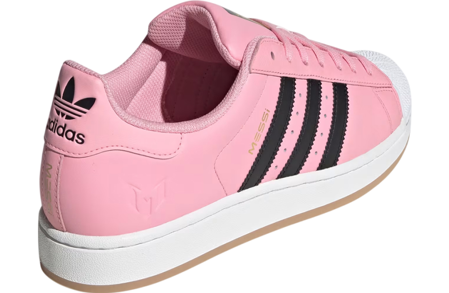 Messi X Adidas Superstar Light Pink / Core Black
