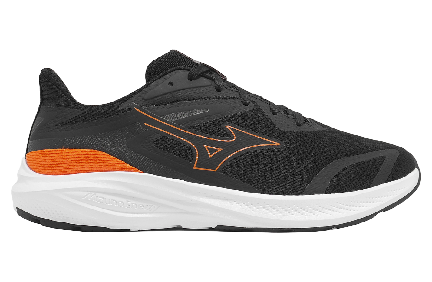 Mizuno Enerzy Runnerz Wide Black / Orange - Feb 2025 - K1GA241212