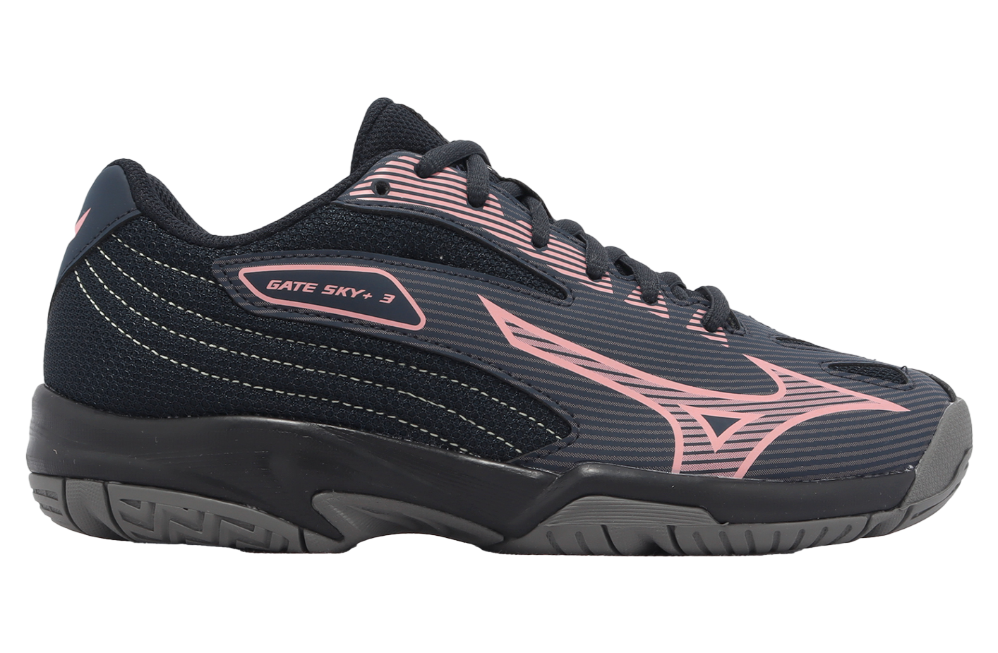 Mizuno Gate Sky Plus 3 Wide Navy / Pink - Jul 2023