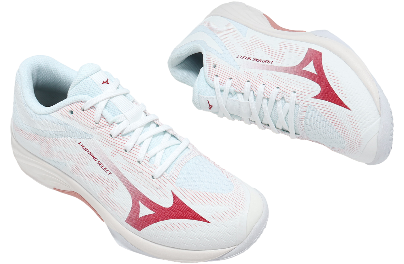 Mizuno Lightning Select WMNS White / Red - Jan 2026 - V1GC267073
