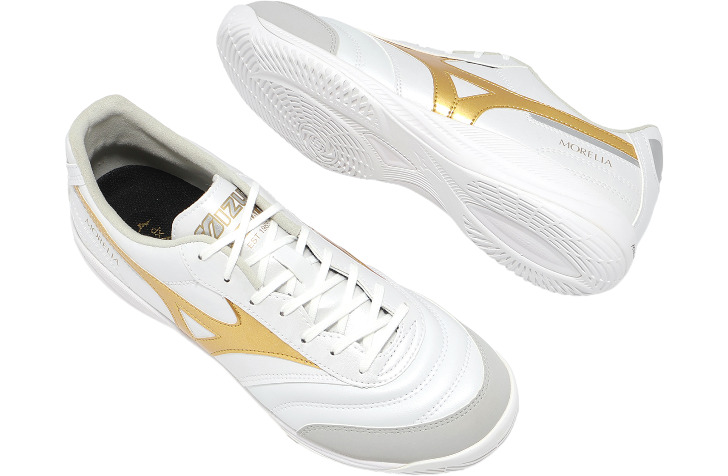 Mizuno Morelia Sala Pro In White / Gold - Jan 2026 - Q1GA261350