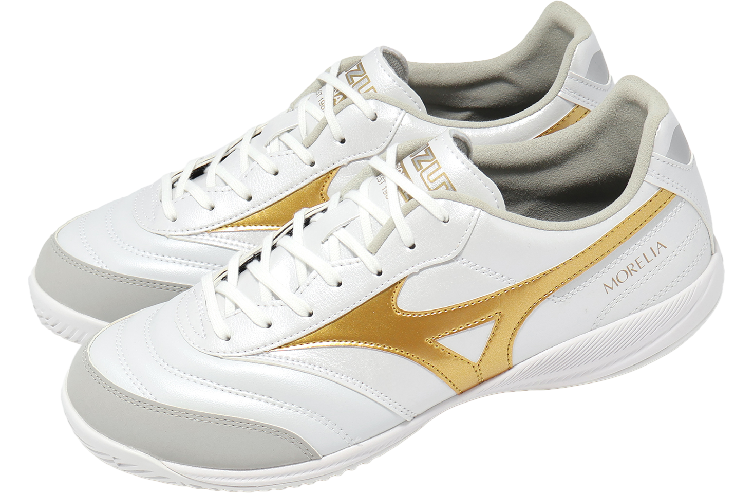 Mizuno Morelia Sala Pro In White / Gold