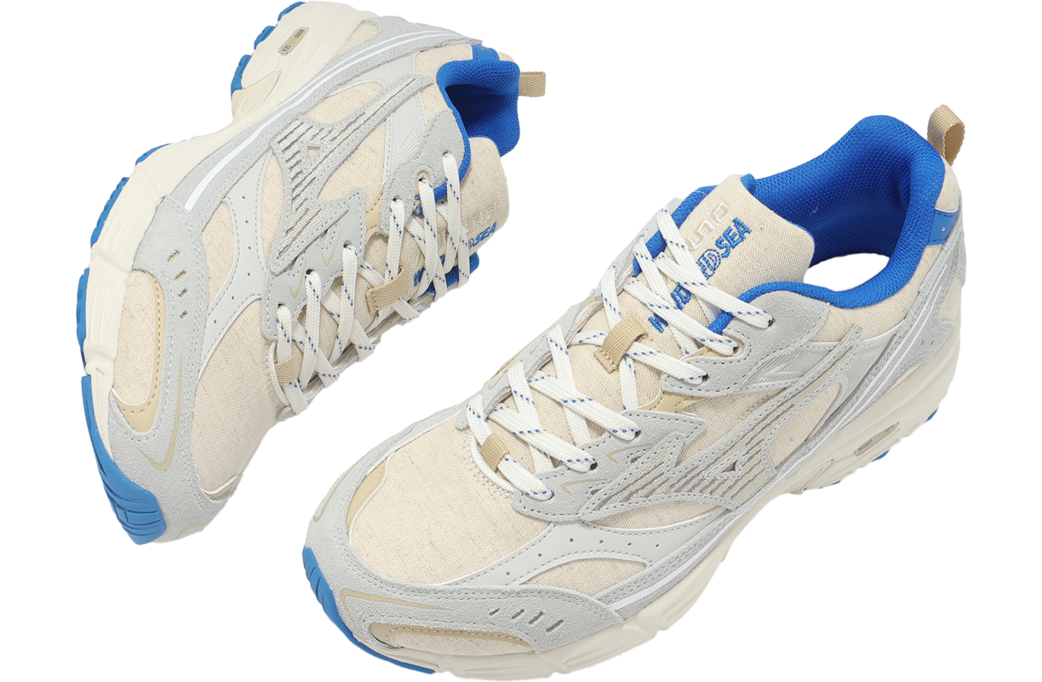 【MIZUNO】MXR x WIND AND SEA (BEIGE/LIGHT GRAY/BLUE) Mizuno MXR x Wind And Sea 