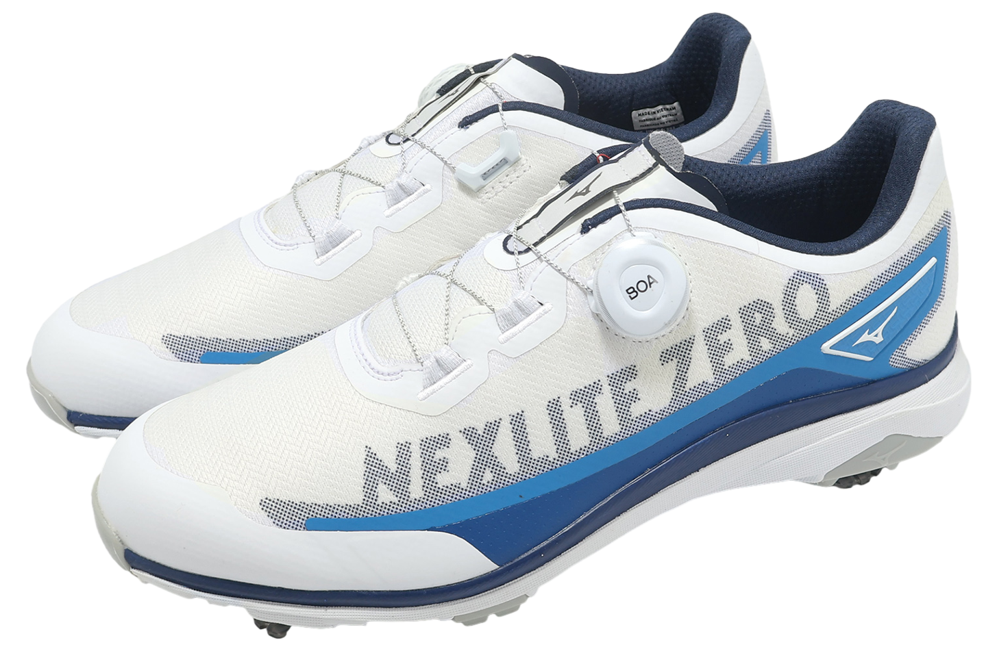 MEG8810☆ Mizuno Nexlite Zero IG Boa 3E Wide White / Navy - Mar 2025