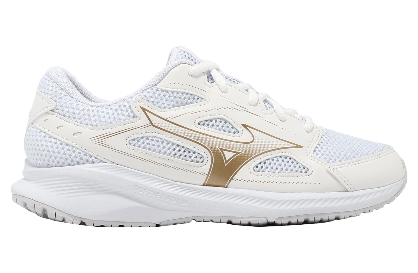 mikanco Mizuno Spark 9 WMNS White / Gold - Feb 2025 - K1GA240422