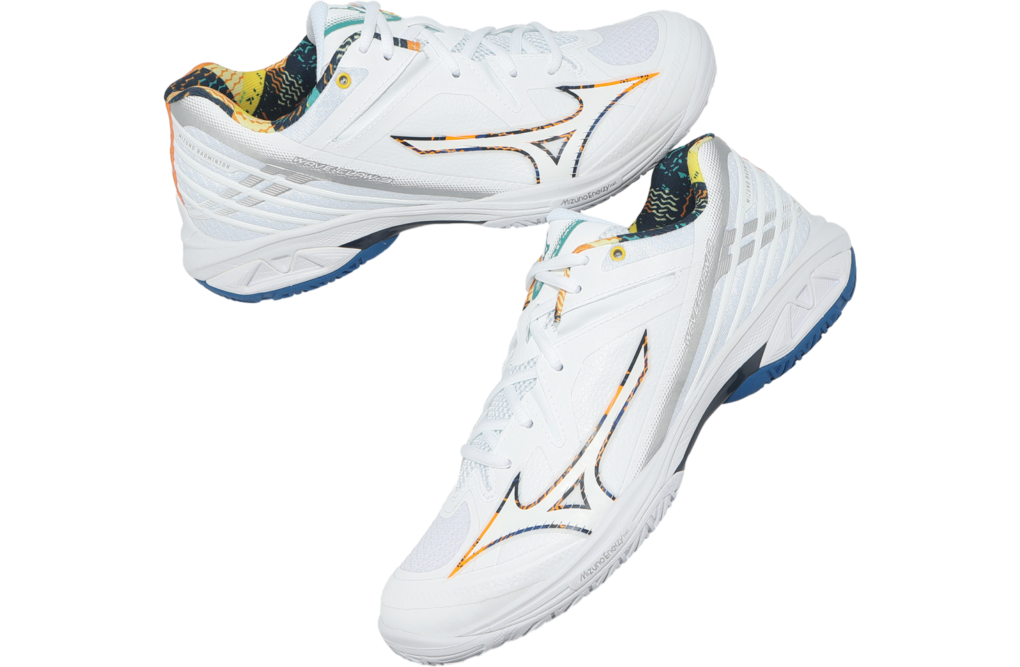 Mizuno Wave Claw 3 Wide White / Orange / Grey - Aug 2025