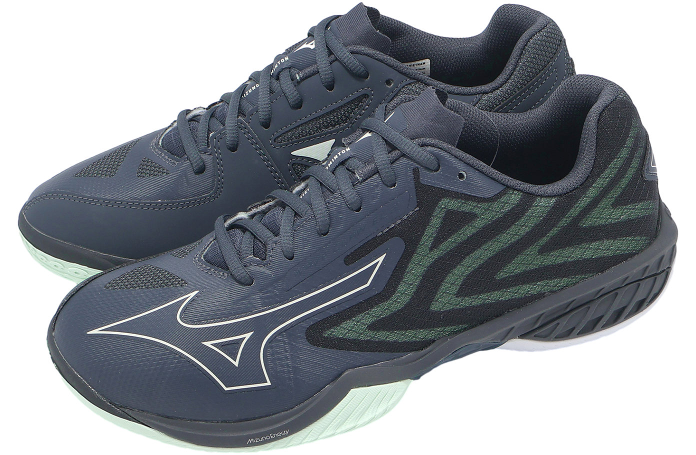 Mizuno Wave Claw EL 2 Super Wide Navy / Green