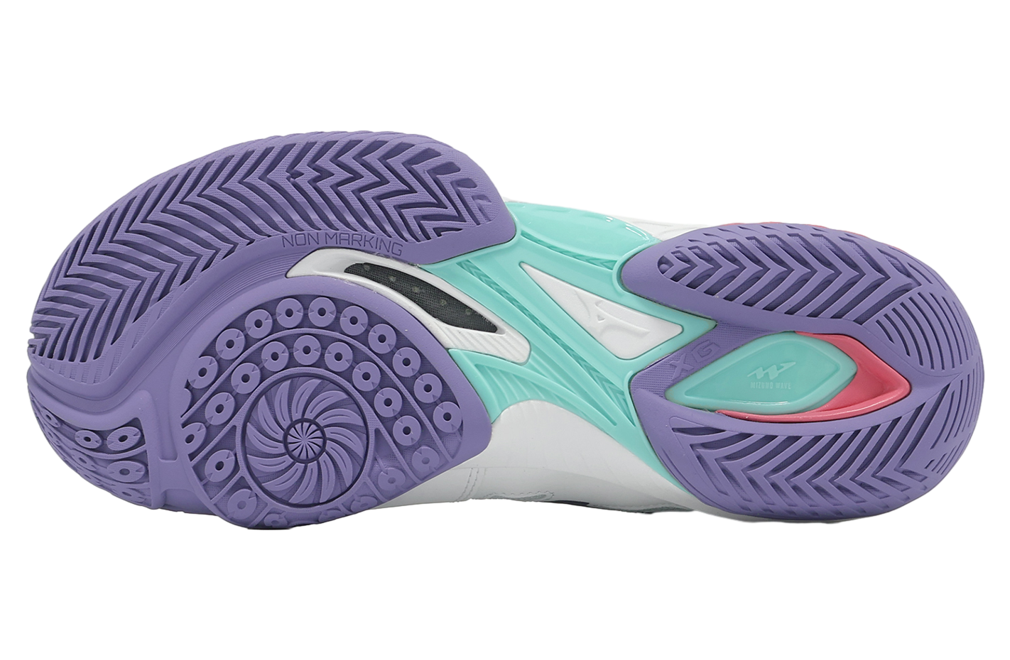 Mizuno Wave Claw EL 2 Wide White / Purple - Nov 2024 - 71GA258368