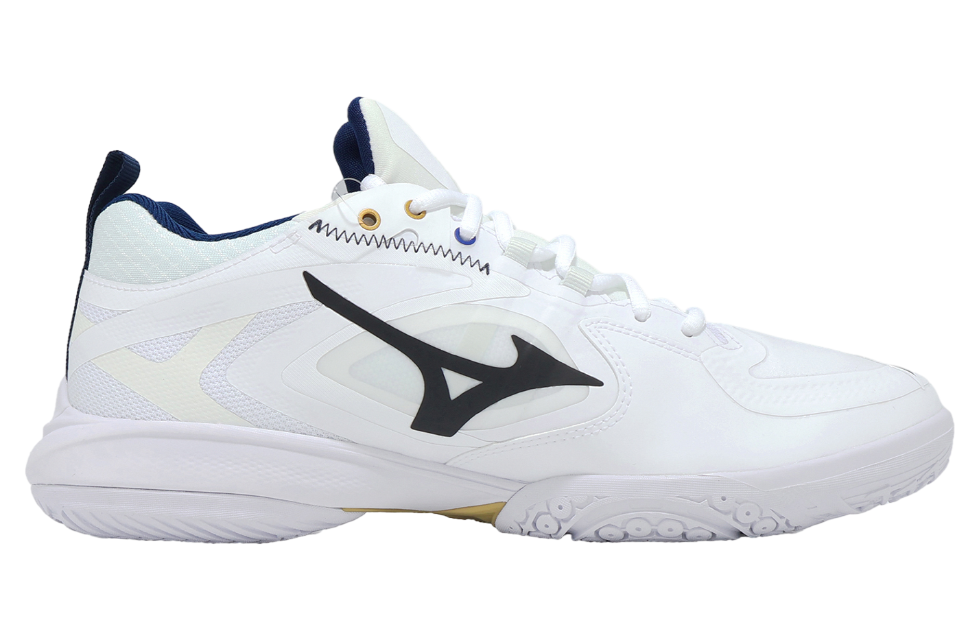 Mizuno Wave Claw Neo 3 Wide White / Blue / Golden