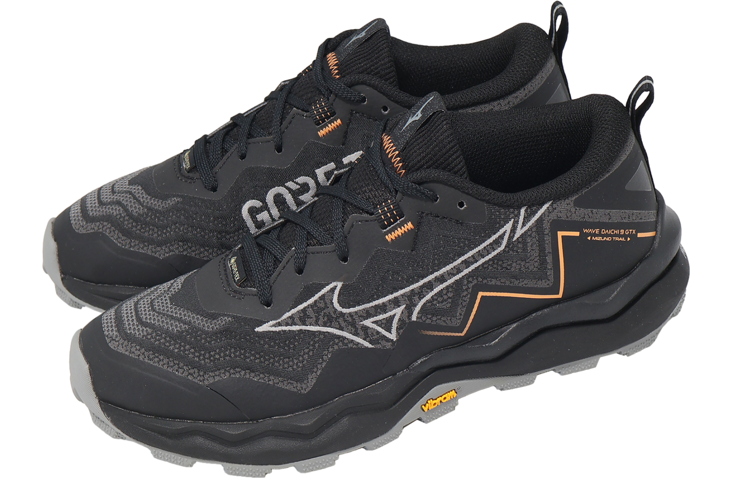 Mizuno Wave Daichi 9 GTX Black / Grey / Orange