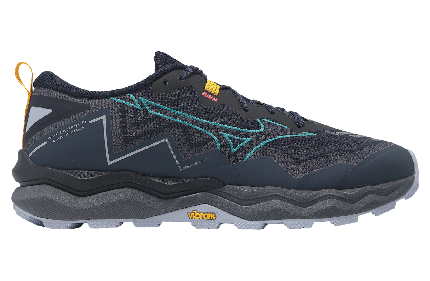 Mizuno Wave Daichi 9 GTX Navy / Yellow - Jun 2025 - J1GJ255651