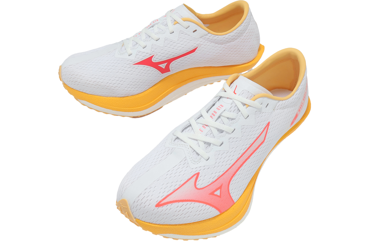 Mizuno Wave Duel PRO QTR White / Red - Jan 2023 - U1GD225002