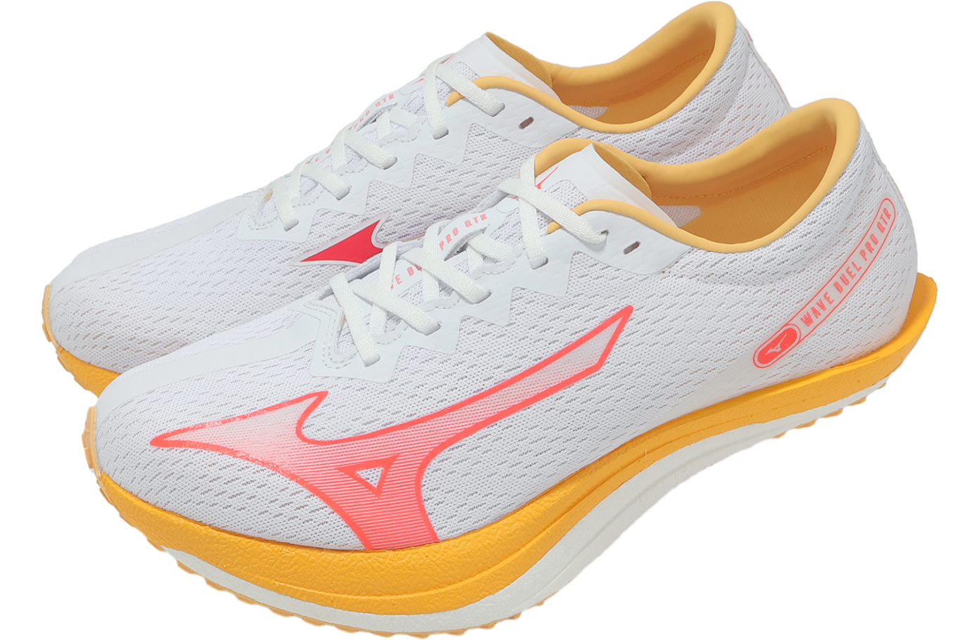 Mizuno Wave Duel PRO QTR White / Red - Jan 2023 - U1GD225002