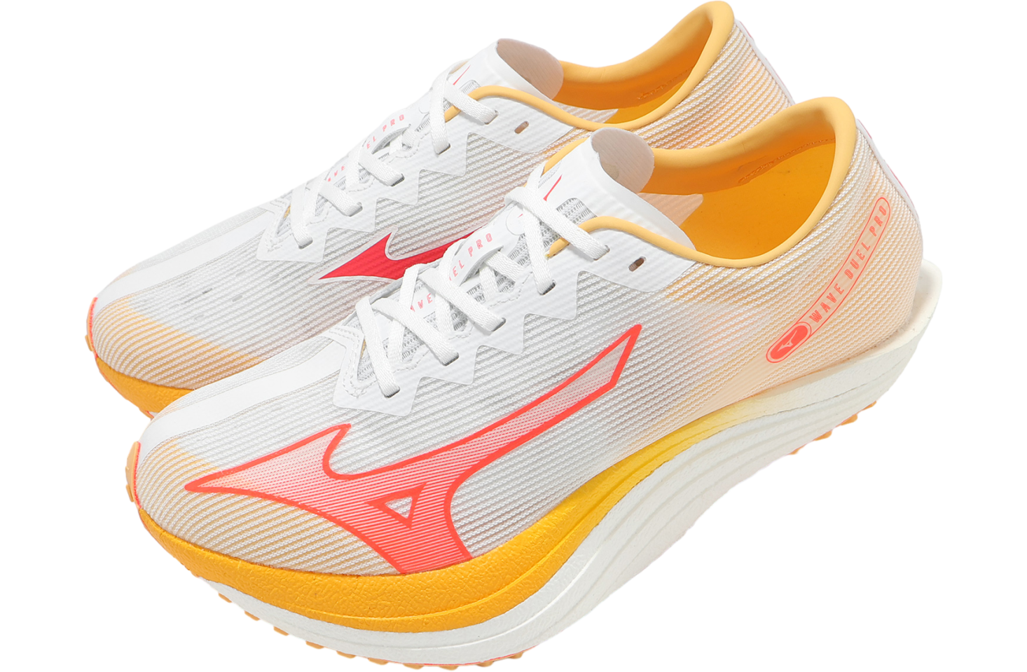 Mizuno Wave Duel Pro White / Orange - Oct 2024 - U1GD220003